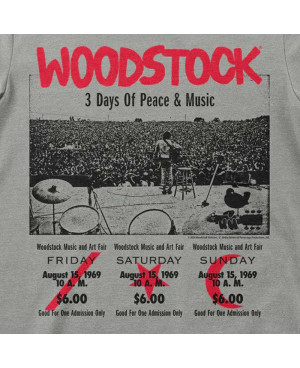 Férfi póló Woodstock 3 Day Ticket