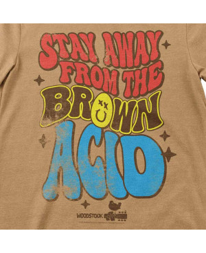 Férfi póló Woodstock Brown Acid