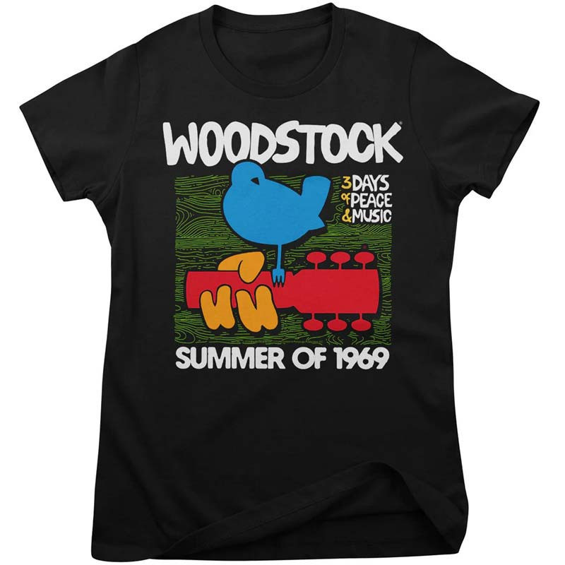Női póló Woodstock 3 Days Peace and Music 1969