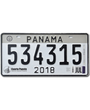 Rendszámtábla Panama 2018 Grey 534315