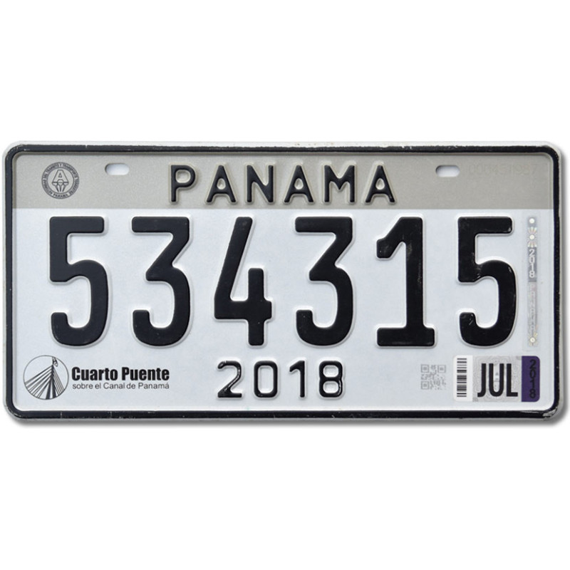 Rendszámtábla Panama 2018 Grey 534315