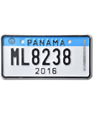 Rendszámtábla Panama 2016 Blue ML8238 motorcycle