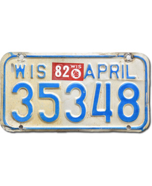 Motoros amerikai rendszám Wisconsin 35348