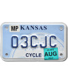 Motoros amerikai rendszám Kansas 03CJC