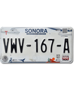 Mexikói rendszám Sonora VWV-167-A
