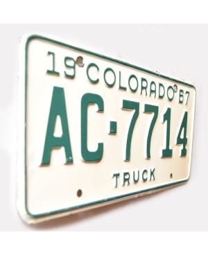 Amerikai rendszám Colorado 1967 Truck AC-7714