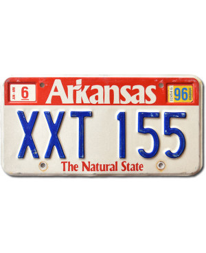 Amerikai rendszám Arkansas piros