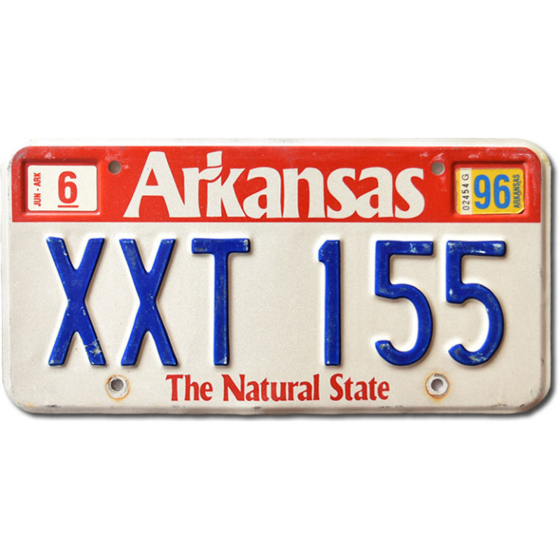Amerikai rendszám Arkansas piros