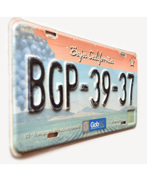 Mexikói rendszám Baja California 2012 Fronteriza BGP-39-37