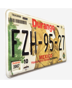 Mexikói rendszám Durango 2007 FZH-95-27