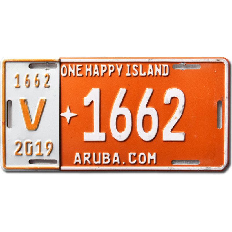 Rendszámtábla Aruba 2019 One Happy Island V1662