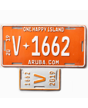 Rendszámtábla Aruba 2019 One Happy Island V1662