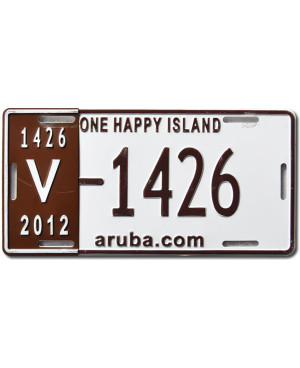 Rendszámtábla Aruba 2012 One Happy Island V1426