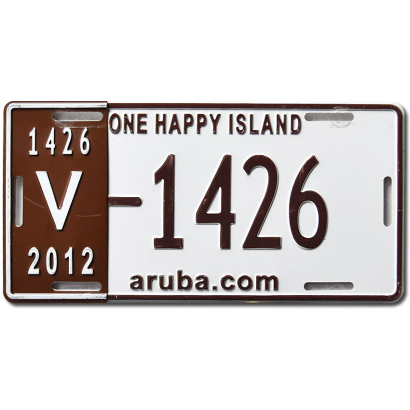 Rendszámtábla Aruba 2012 One Happy Island V1426