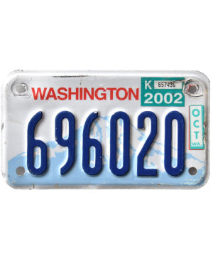 Motoros amerikai rendszám Washington 696020