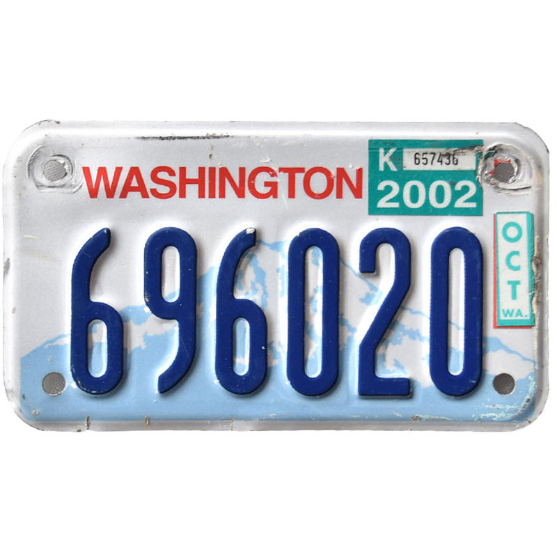 Motoros amerikai rendszám Washington 696020