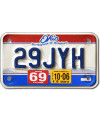 Motoros amerikai rendszám Ohio 29JYH