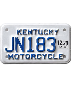 Motoros amerikai rendszám Kentucky JN183
