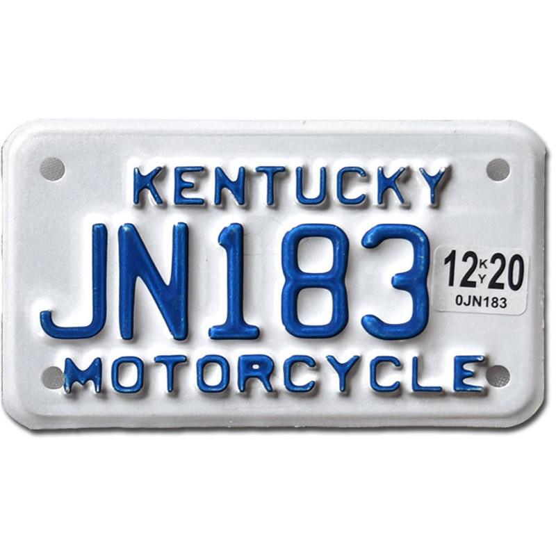 Motoros amerikai rendszám Kentucky JN183