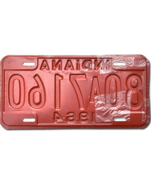 Amerikai rendszám Indiana 1964 Red 80A7160