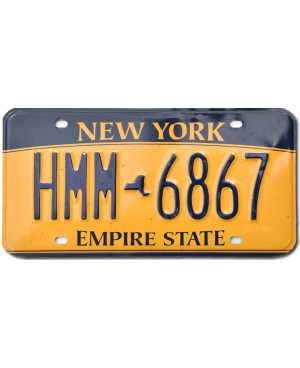 Amerikai rendszám New York Empire State HMM 6867
