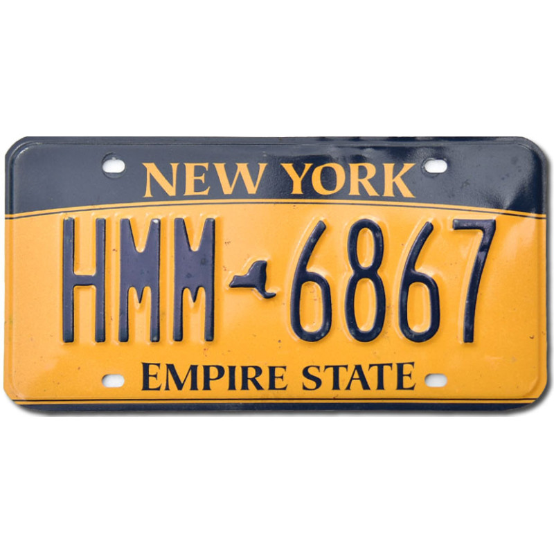Amerikai rendszám New York Empire State HMM 6867