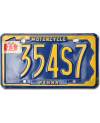 Motoros amerikai rendszám Pennsylvania 354S7