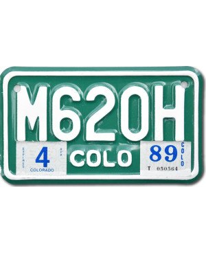 Motoros amerikai rendszám Colorado M620H