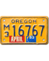 Motoros amerikai rendszám Oregon M3 16767