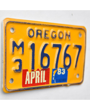 Motoros amerikai rendszám Oregon M3 16767