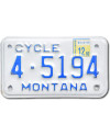 Motoros amerikai rendszám Montana 4-5194