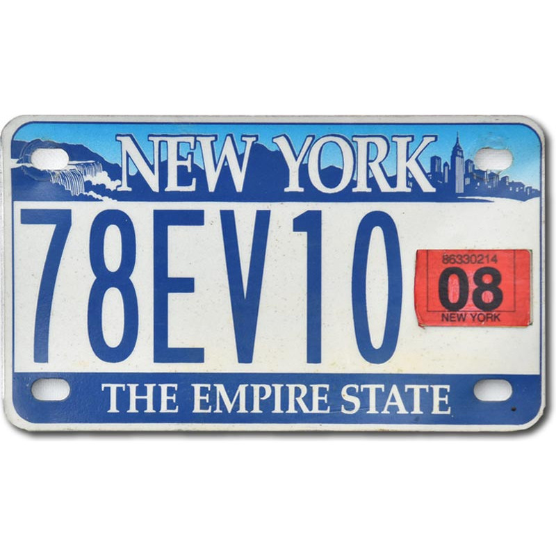 Motoros amerikai rendszám New York Empire 78EV10