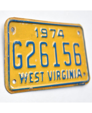 Motoros amerikai rendszám West Virginia G26156