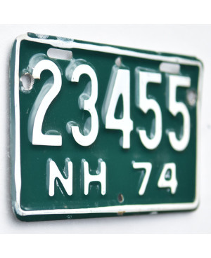 Motoros amerikai rendszám New Hampshire 23455