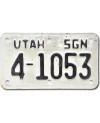 Motoros amerikai rendszám Utah 4-1053