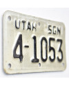 Motoros amerikai rendszám Utah 4-1053