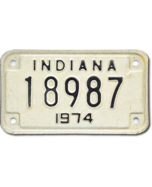 Motoros amerikai rendszám Indiana 18987 moto