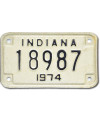 Motoros amerikai rendszám Indiana 18987 moto