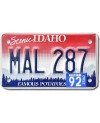 Motoros amerikai rendszám Idaho MAL 287