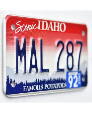 Motoros amerikai rendszám Idaho MAL 287