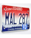 Motoros amerikai rendszám Idaho MAL 287