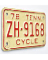 Motoros amerikai rendszám Tennessee ZH-9168