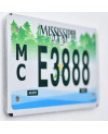 Motoros amerikai rendszám Mississippi MC E3888