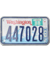Motoros amerikai rendszám Washington 447028