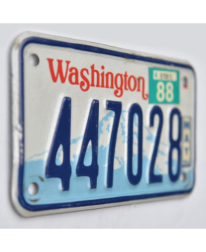 Motoros amerikai rendszám Washington 447028