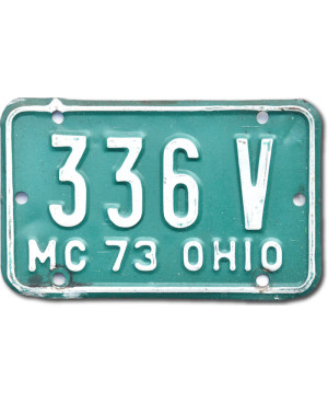 Motoros amerikai rendszám Ohio 336V