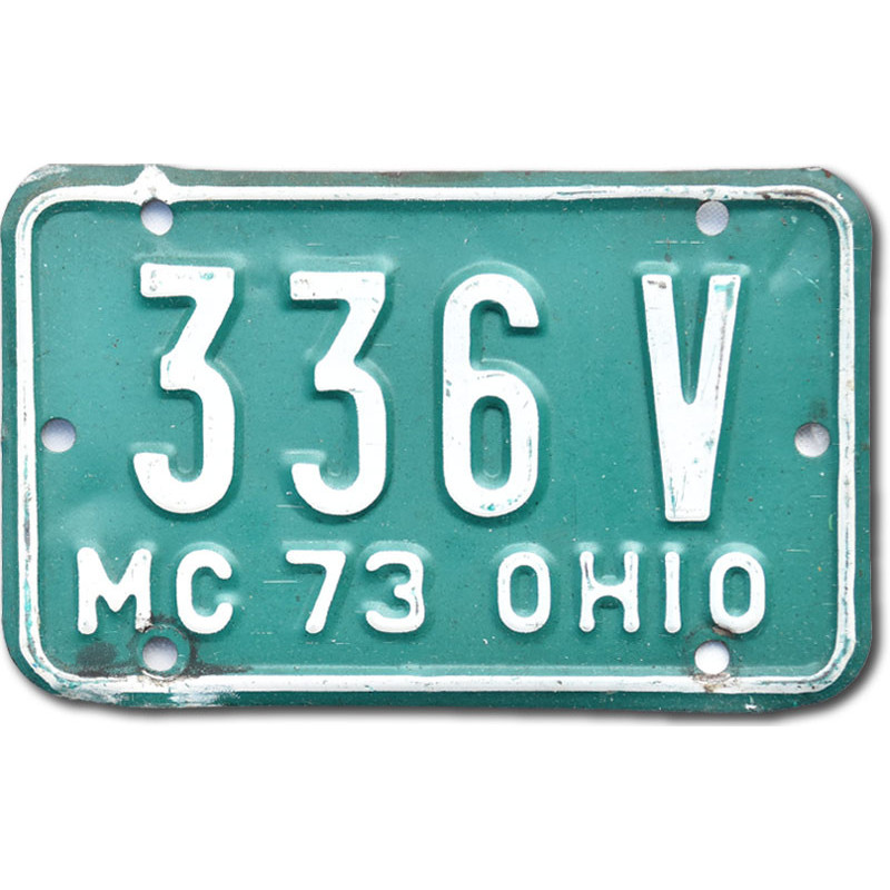 Motoros amerikai rendszám Ohio 336V