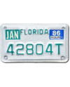 Motoros amerikai rendszám Florida 42804T