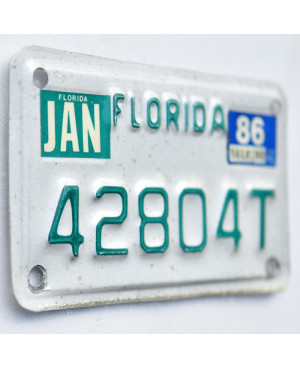Motoros amerikai rendszám Florida 42804T