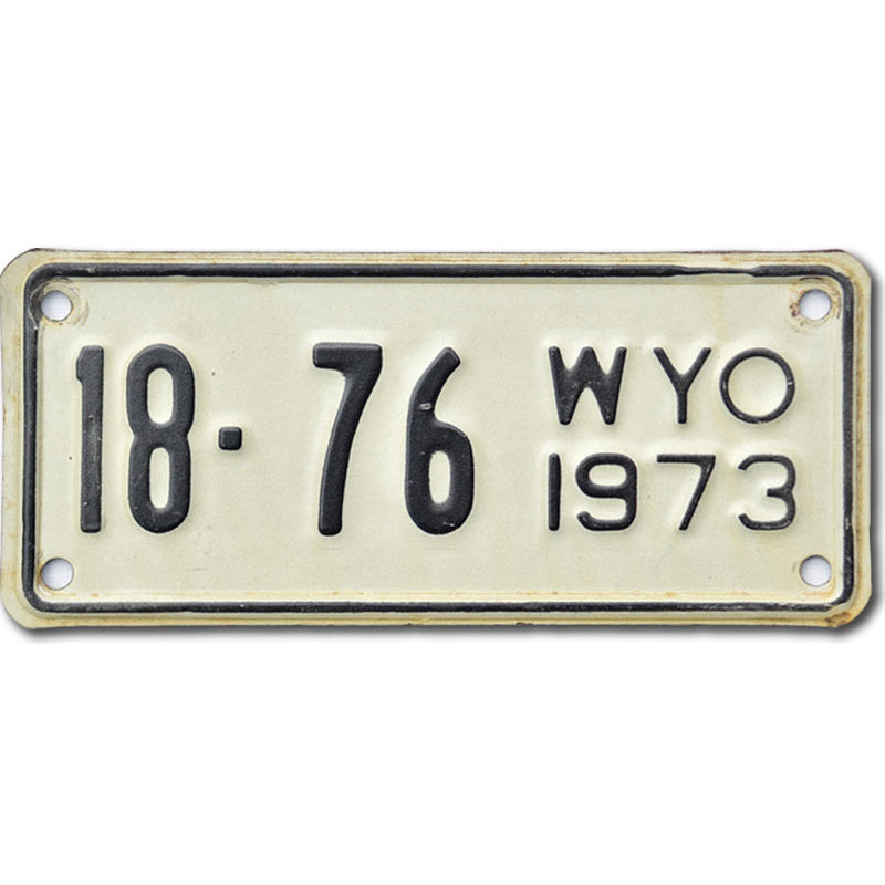 Motoros amerikai rendszám Wyoming 18-76